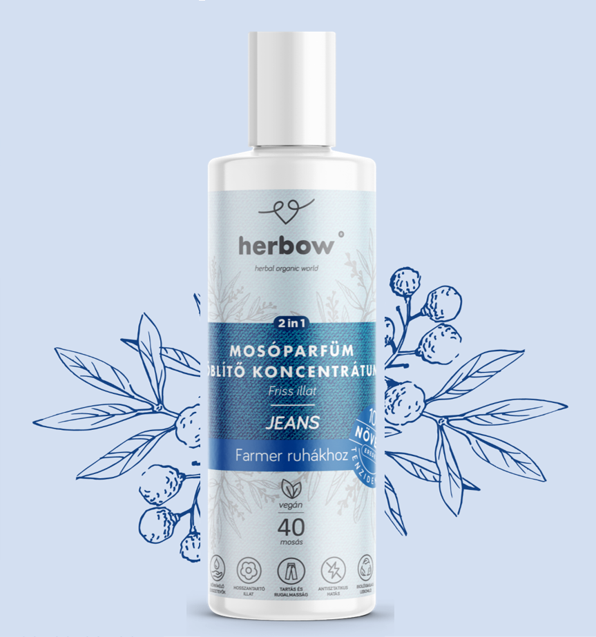 Herbow 2in1 mosóparfüm öblítő koncentrátum jeans 200 ml