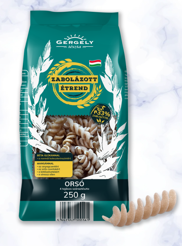 Gergely 4 tojásos zablisztes tészta orsó 250 g
