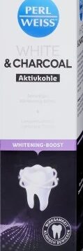 Perlweiss white and charcoal fogfehérítő krém aktív szénnel 75 ml