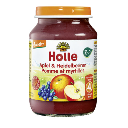 Holle bio bébiétel alma-feketeáfonya 190 g