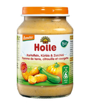 Holle bio bébiétel cukkini-sütőtök-burgonya 190 g