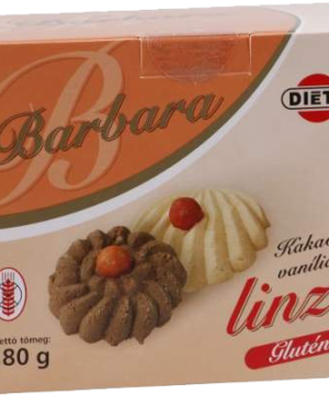 Barbara gluténmentes kakaós és vanília ízu linzer 180 g