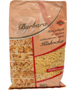 Barbara gluténmentes tészta kiskocka 200 g