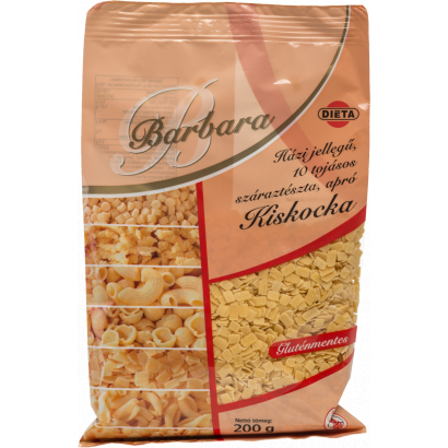 Barbara gluténmentes tészta kiskocka 200 g