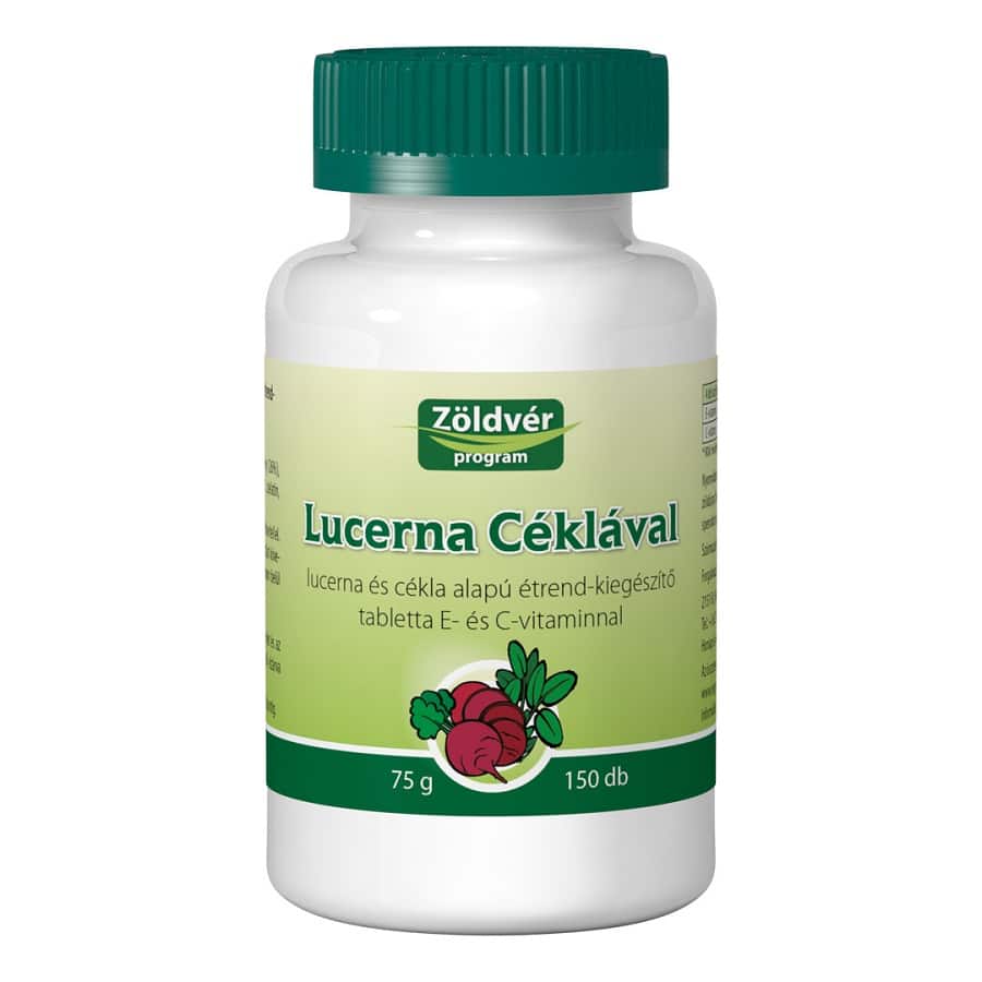 Zöldvér lucerna cékla tabletta 150 db