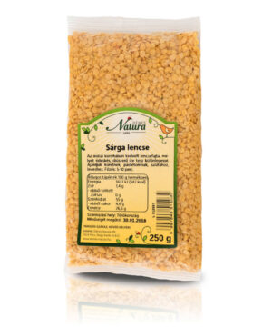 Natura sárga lencse 250 g