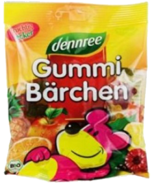 Dennree bio gumicukor gumimacis 100 g