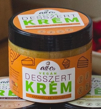 All-co vegán desszertkrém karamellás-kókusz 330 g