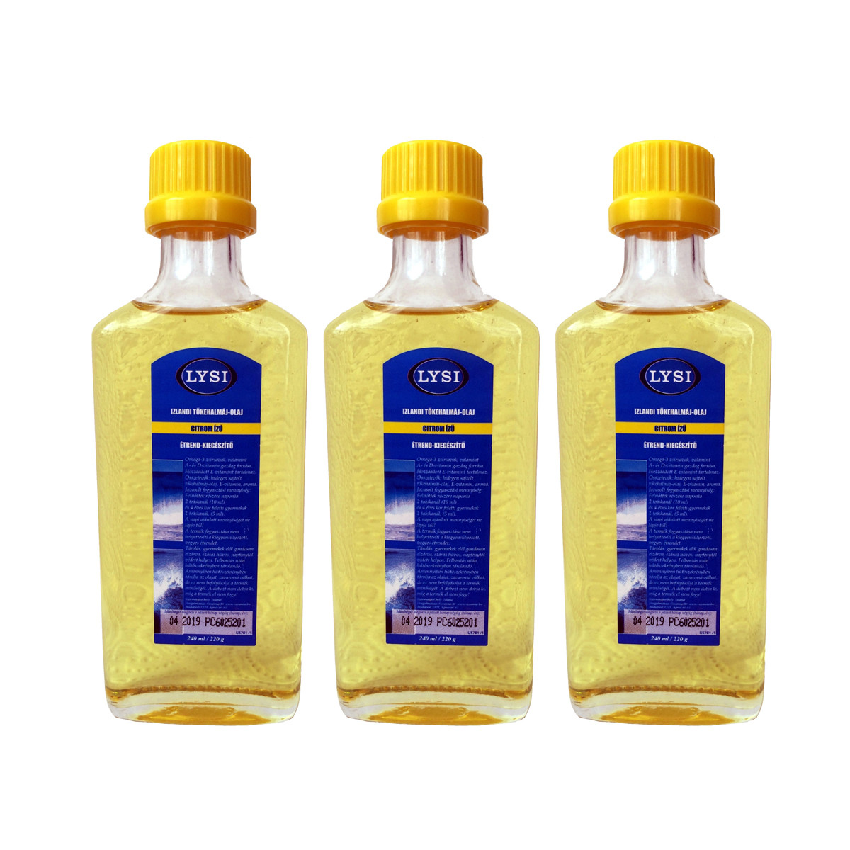 Lysi tőkehalmáj olaj citromos 240 ml