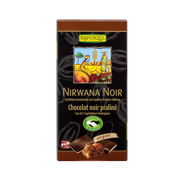 Rapunzel bio nirwana noir keserűcsoki 100 g