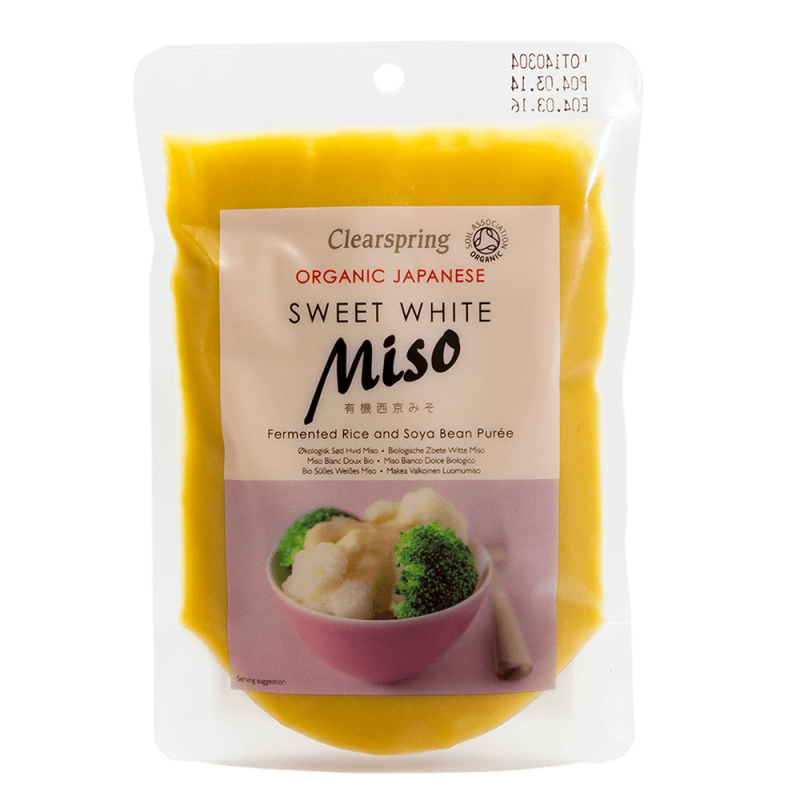 Clearspring bio édes fehér miso-tasakos 250 g