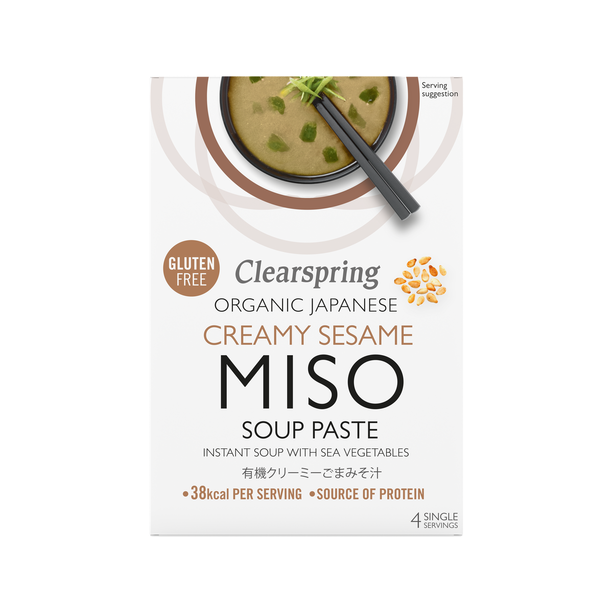 Clearspring bio miso leves wakaméval 4 db