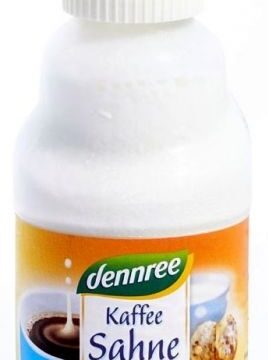 Dennree bio kávé- és teatejszín 165 g
