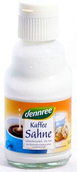 Dennree bio kávé- és teatejszín 165 g