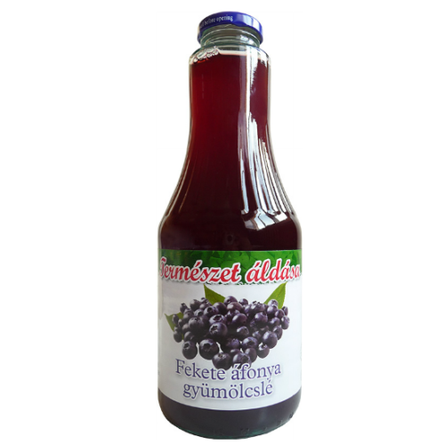 Természet Áldása bio fekete áfonya gyümölcslé 100% 1000 ml