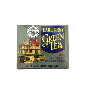 Mlesna earl grey zöld tea 50x2g 100 g