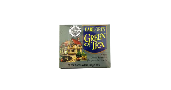 Mlesna earl grey zöld tea 50x2g 100 g