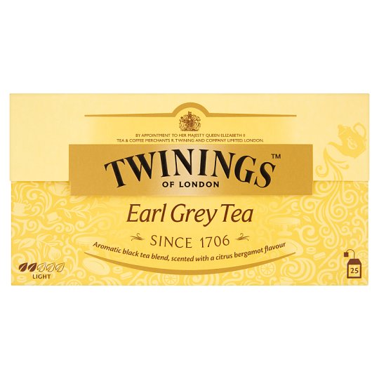 Twinings earl grey fekete tea 25x2g 50 g