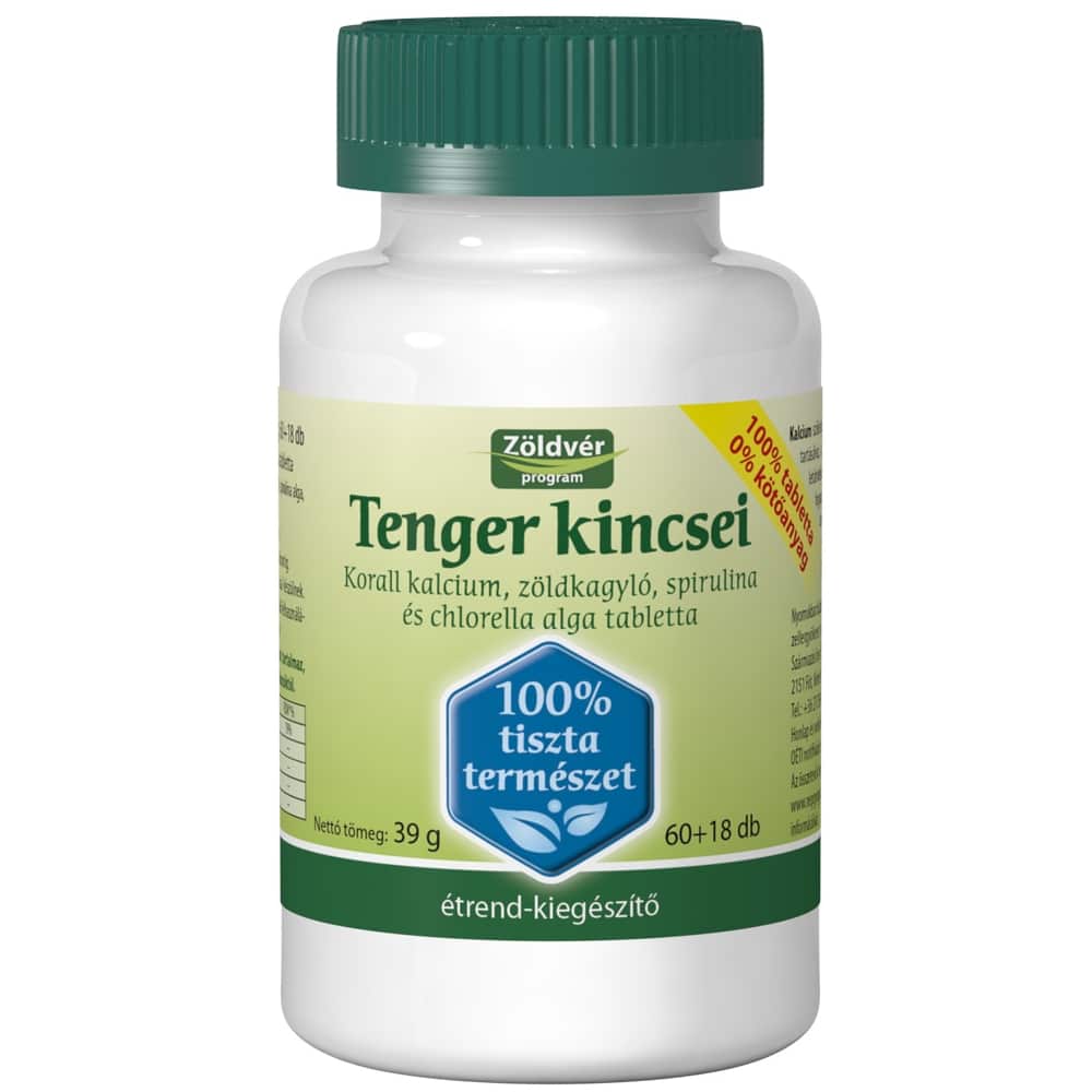 Zöldvér tenger kincsei tabletta 100%-os 78 db