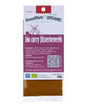 Greenmark bio curry fuszerkeverék 20 g