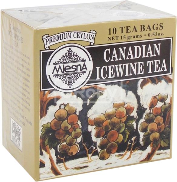Mlesna fekete tea kanadai jégbor íz 15x1g 10 db
