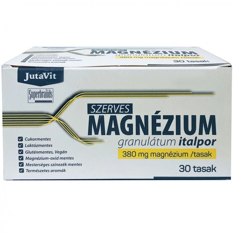 Jutavit szerves magnézium granulátum italpor 380mg/tasak 30 db