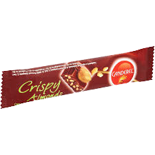 Canderel crispy almonds tejcsokoládé szelet gabona-mandula 27 g