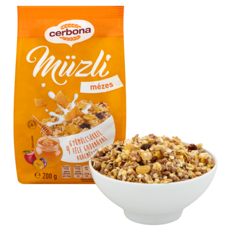 Cerbona müzli mézes 200 g