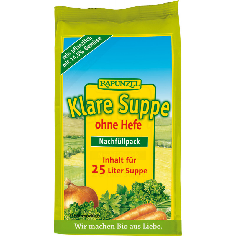 Rapunzel bio erőlevespor élesztő nélküli utántöltő 500 g