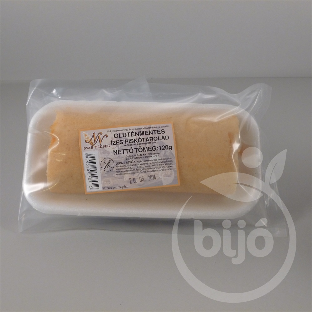 Gluténmentes izes piskótarolád 120 g