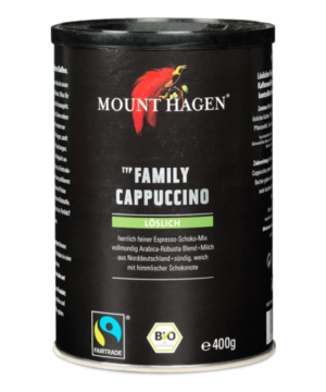 Mount Hagen bio cappucino családi kiszerelés 400 g