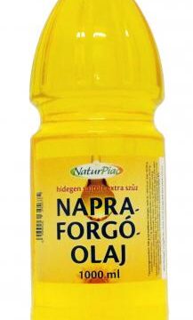Naturpiac hidegen sajtolt napraforgó olaj extra szuz 1000 ml