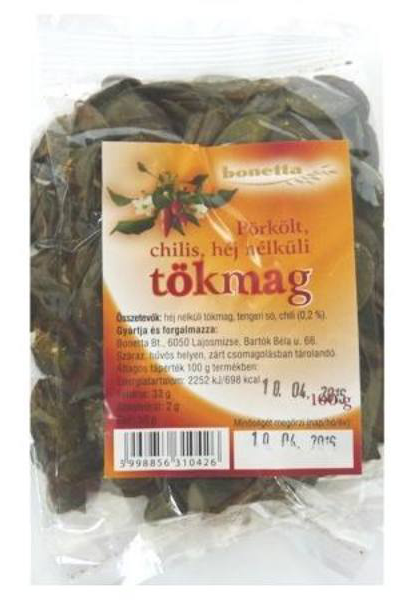 Bonetta héjnélküli tökmag pörkölt chilis 100 g