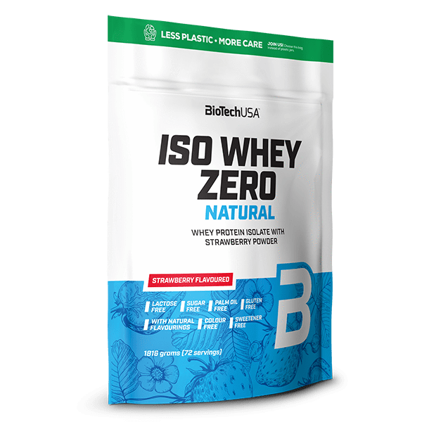 Biotech iso whey zero zacskós epres lactose free 500 g