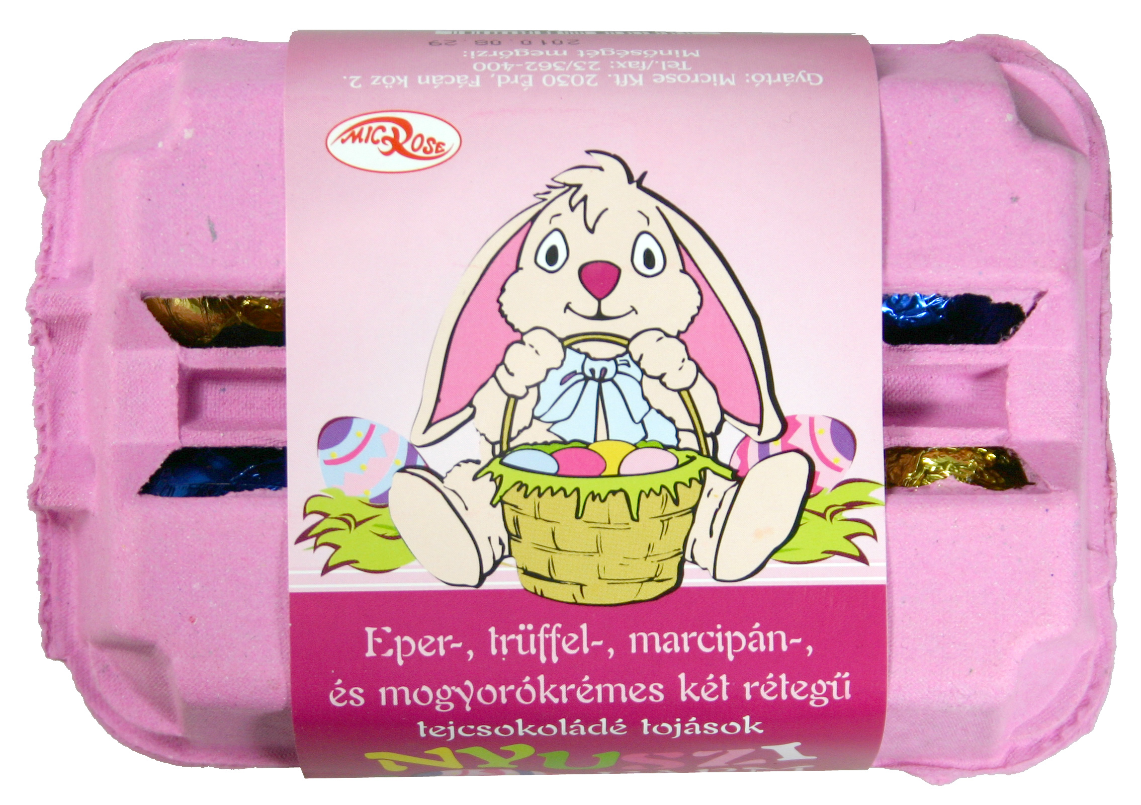 Microse nyuszi farm tölt. csokitojás cukor nélkül 6x30 gr. 1 db