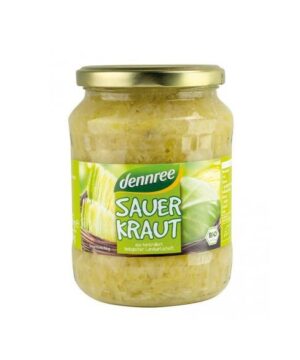Dennree bio savanyúkáposzta üveges 680 g