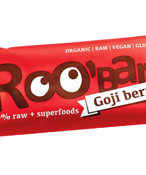 Roobar 100% raw bio gyümölcsszelet goji bogyóval 30 g