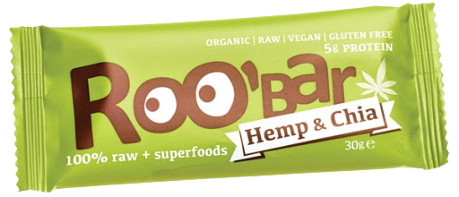 Roobar 100% raw bio gyümölcsszelet kender prozein-chia mag 30 g