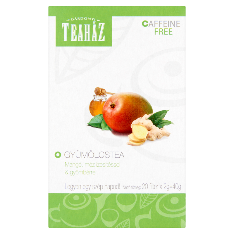 Teaház mangó méz gyömbér ízű tea filteres 40 g