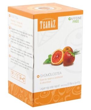 Teaház eper narancs ízű tea filteres 40 g
