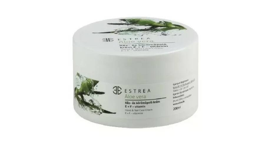 Estrea aloe vera kéz és körömápoló krém e+f vitaminnal 200 ml