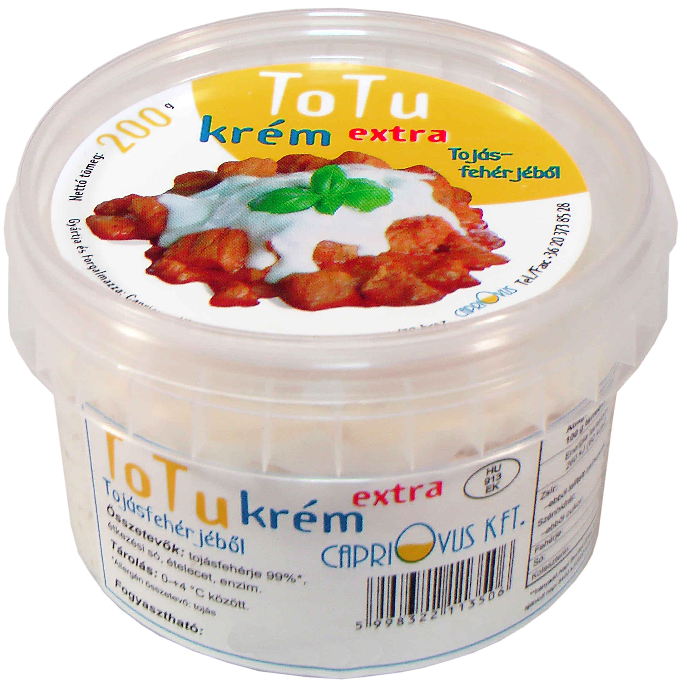 Totu krém extra tojásfehérjéből 200 g