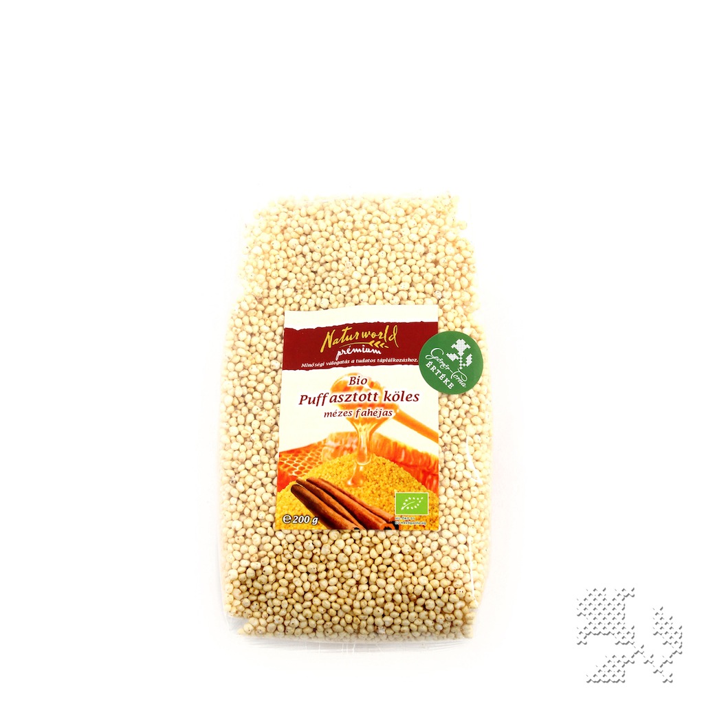 Naturgold bio puffasztott kölesgolyó mézes fahéjas 200 g 200 g