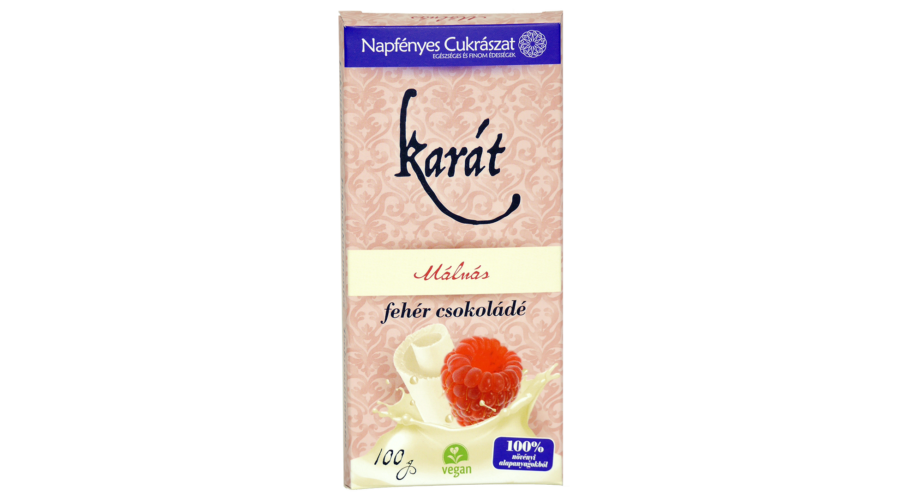 Karát fehér csokoládé málnás 100 g