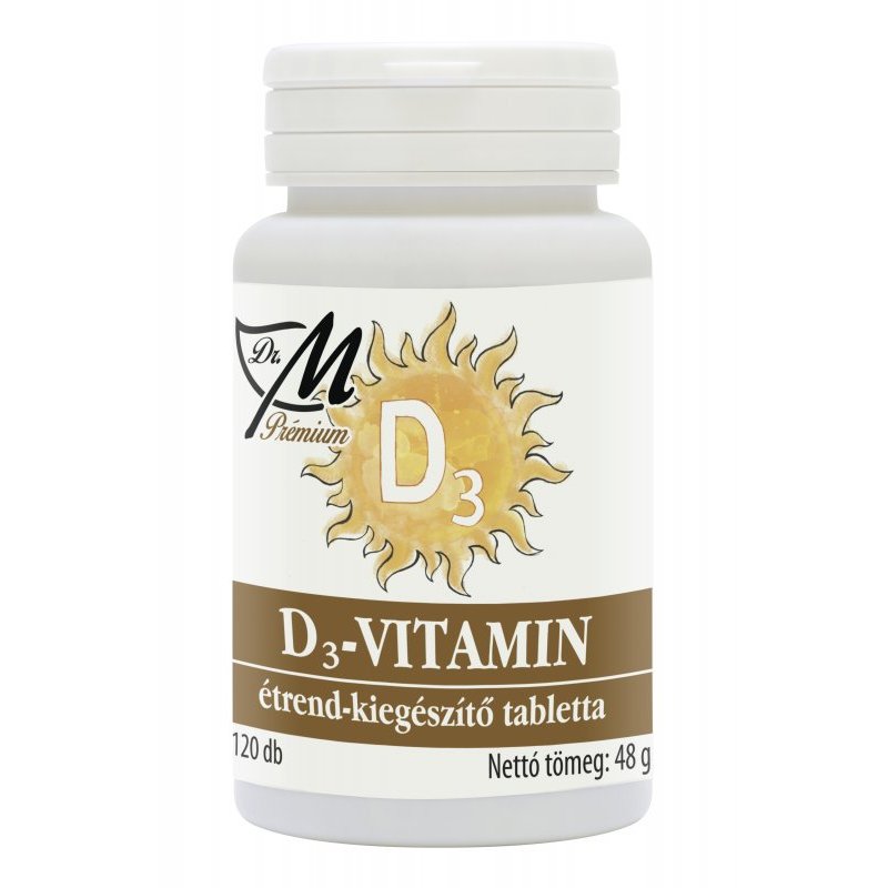 Dr. m prémium d3-vitamin tabletta 120 db