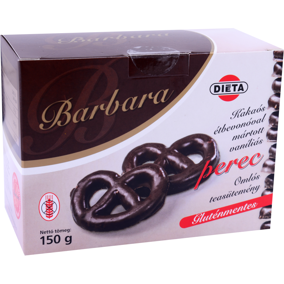 Barbara gluténmentes kakaós étbevonós vaníliás perec 150 g