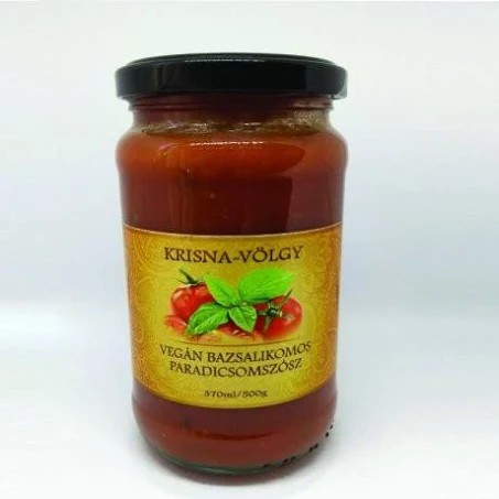 Krisnavölgyi bazsalikomos paradicsomszósz 340 g