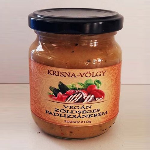 Krisnavölgyi zöldséges padlizsánkrém 210 g