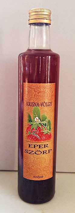 Krisnavölgyi eper szörp 500 ml
