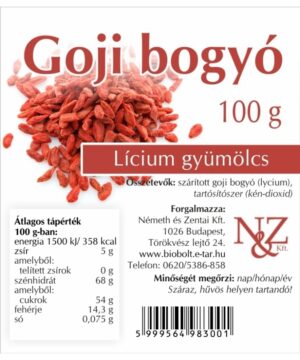 N&z goji bogyó 100 g